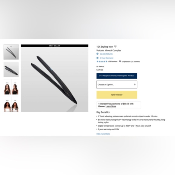 Bioionic 10X Styling Iron - Picture 5 of 5